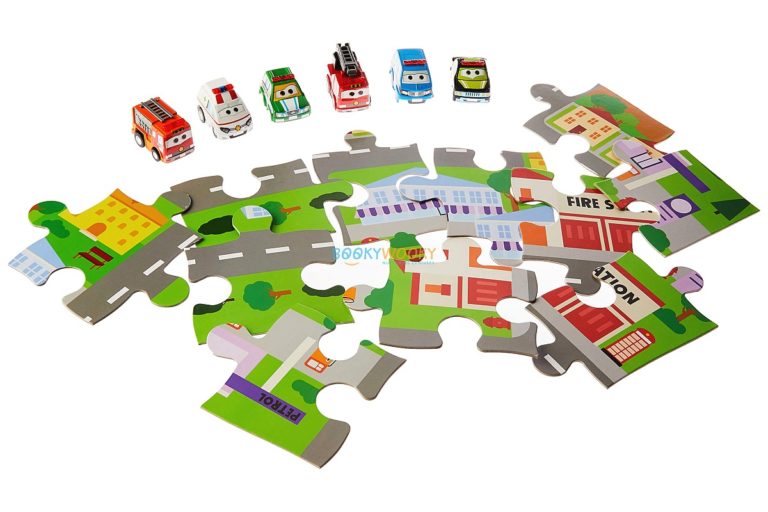 Pull Back and Go Emergency Vehicles Activity Set Booky Wooky