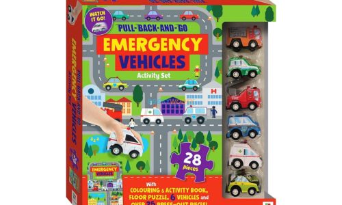 Pull Back and Go Emergency Vehicles Activity Set 9781488934940 cover page