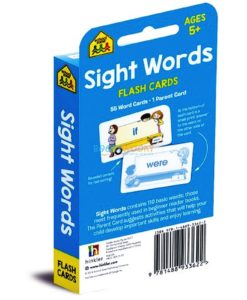 Sight Words Flash Cards back cover