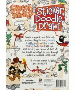 Sketch What Sticker Doodle Draw (Orange) back page
