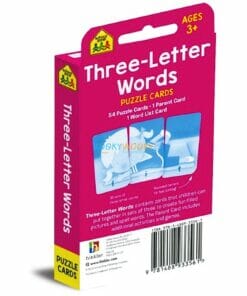 Three Letter Words Flash Cards (School Zone flashcards)