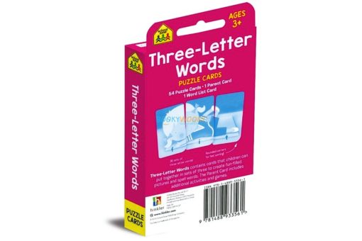 Three Letter Words Flash Cards School Zone flashcards