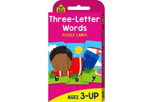 Three Letter Words Flash Cards School Zone flashcards 9781488933561 cover page