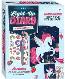 Unicorn Light Up Diary Journaling Kit 9781488913358 (1)