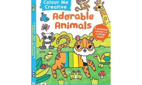 adorable animals colour me cover