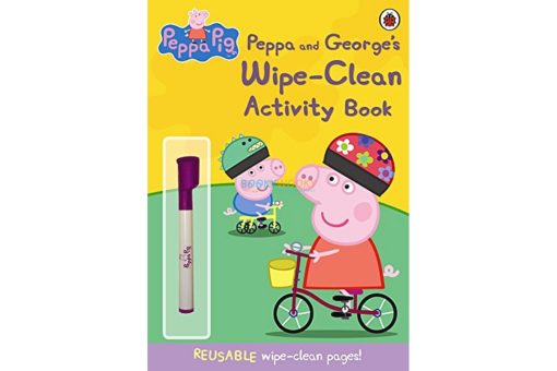 PEPPA PIG PEPPA AND GEORGES WIPE CLEAN ACTIVITY BOOK 9781409308621 cover