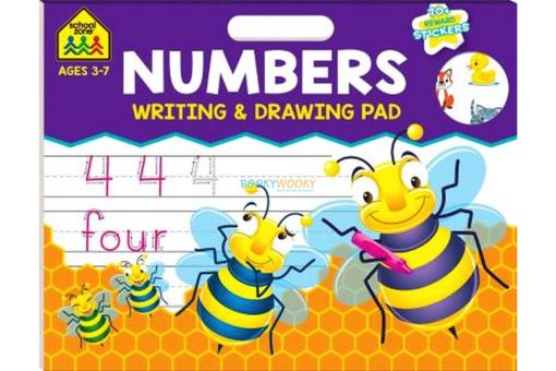 Numbers Writing & Drawing Pad {School Zone} 9781488913020 cover