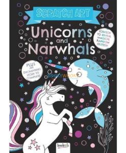 Scratch Art Unicorns and Narwhals 9781787722200 cover