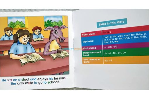 Story Time Library Phonics Mule Goes to School 3