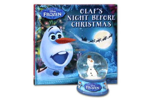 Olafs Night Before Christmas (with Glitter Globe) 9781789055603 Book and globe