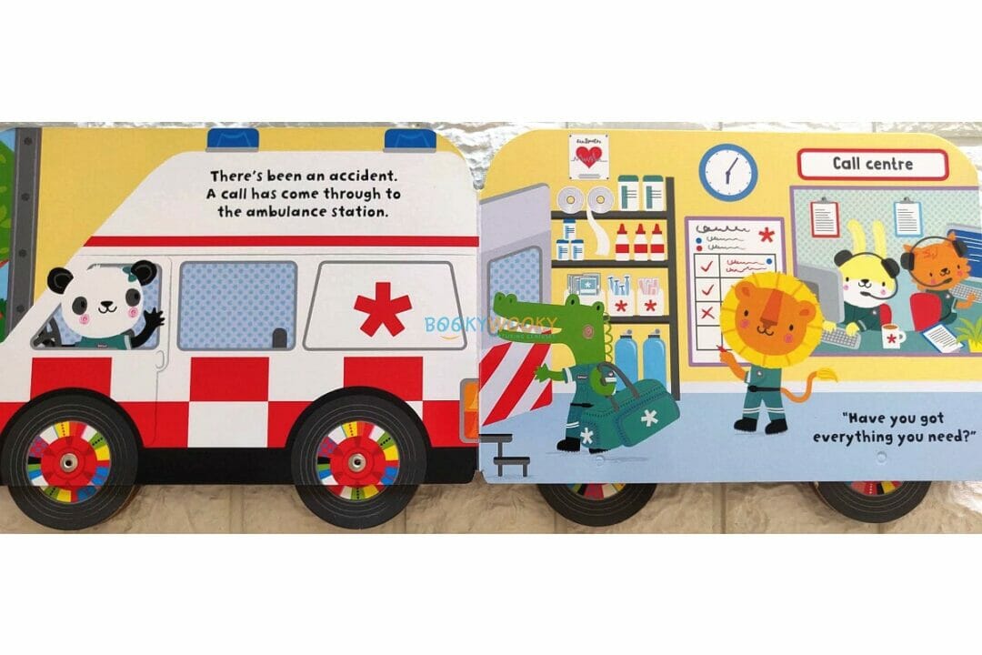 with　First　–　Baby's　Booky　Very　Wheels　Ambulance　Book　–　Wooky