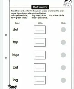 Phonics Worksheets with Craft Material CVC Words - Level 1 (3)