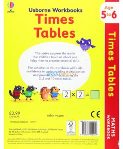 Times Tables Workbook Age 5 to 6