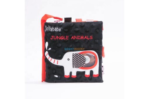 Black White Red Jungle Animals Cloth Book 1