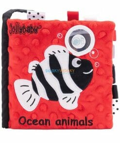 Black White Red Ocean Animals Cloth Book (1)