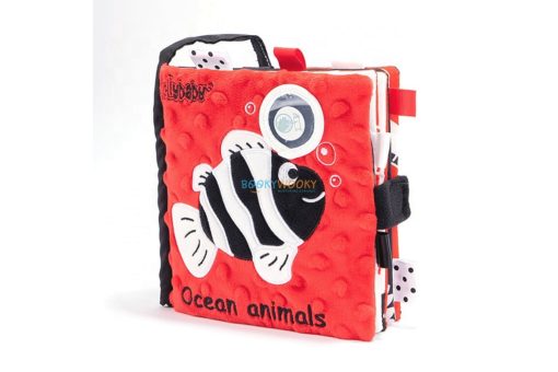 Black White Red Ocean Animals Cloth Book (3)
