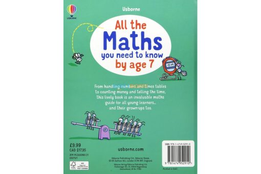 All the Maths You Need to Know by Age 7 back coverjpg