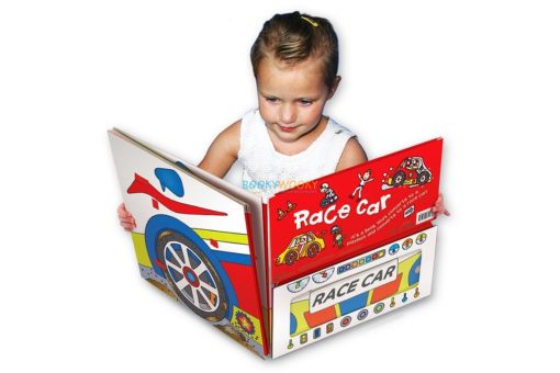 Convertible Race Car Playmat Book reading