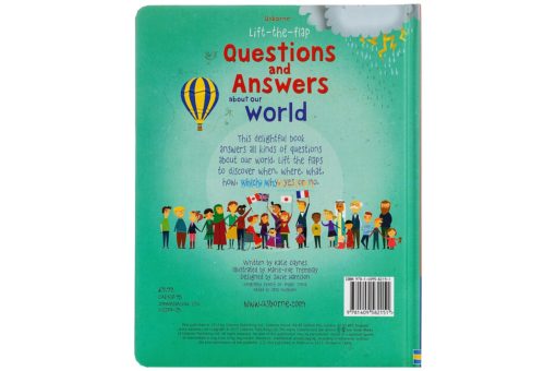 Questions and Answers About Our World Usborne Lift The Flap back coverjpg