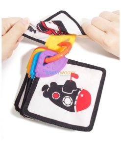 Teether ClothBook- Black & White& Red 4