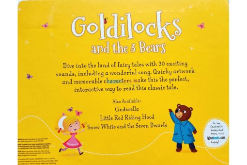 Goldilocks and the 3 Bears BoardBook with Sound back cover