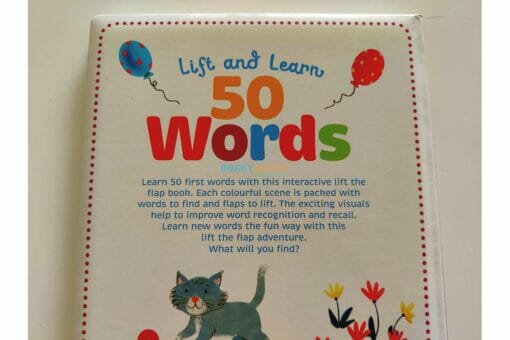 Lift and Learn 50 words back cover