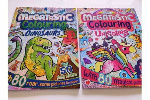 Megatastic Colouring 2 titles Dinosaurs Unicorns 1