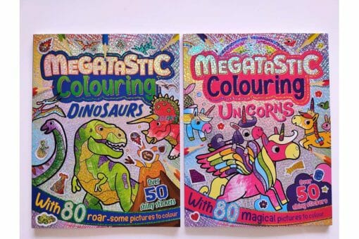 Megatastic Colouring 2 titles Dinosaurs Unicorns 2