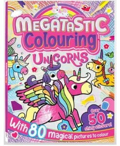 Megatastic Colouring Unicorns 9781787729308 cover