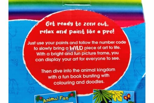 Paint by Numbers Animal World Pack 9781787728677 back cover