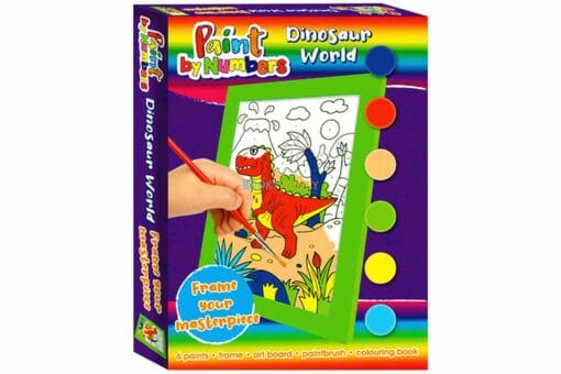 paint by numbers dinosaur world 9781787728684 cover