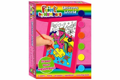 paint by numbers unicorn world 9781787728691 cover