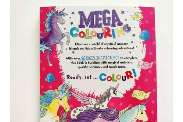 Mega Colouring Unicorns – – Booky Wooky