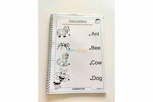 Alphabet and Patterns Worksheets with sticker