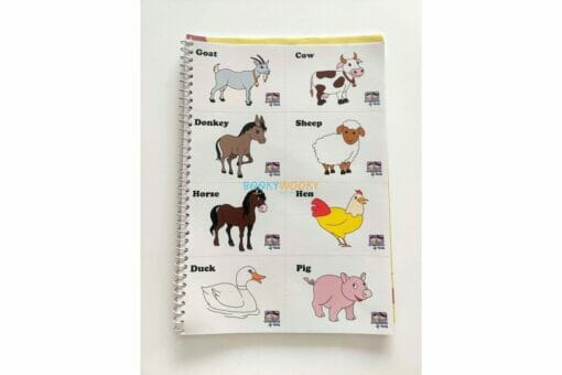 Farm Animals Worksheet with craft material 2