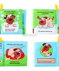 Little Dogs Busy Day Cloth Books 11x11cm