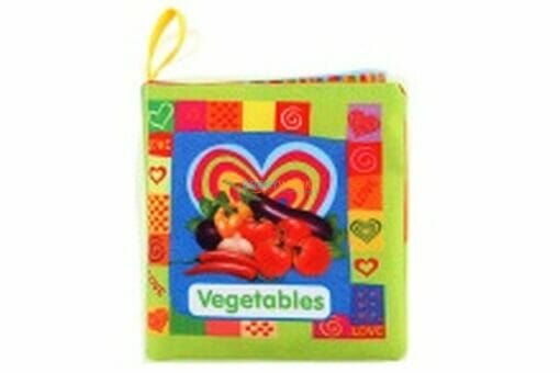Vegetables-1 Cloth Books 11x11cm inside