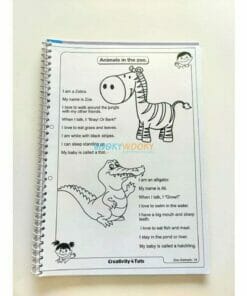 Zoo Animals Worksheet with craft material