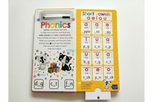 Write and Wipe Pull the Tab Phonics 9781648333262