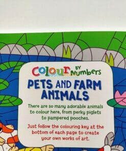 Colour by Numbers Pets and Farm Animals 9781789503746