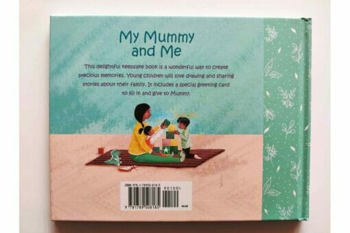 My Mummy and Me A Keepsake Activity Book 9781789508185 back cover