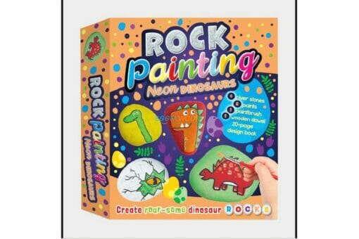 Rock Painting Neon Dinosaurs 9781802491913