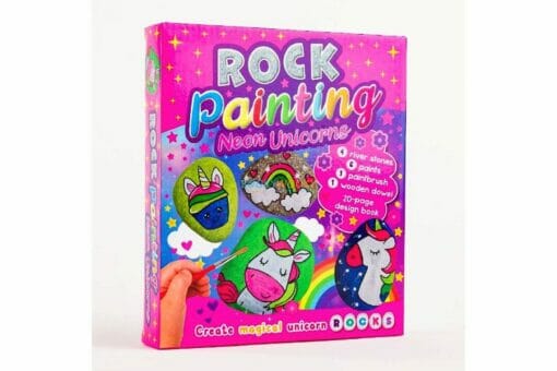 Rock Painting Neon Unicorns 9781802491920