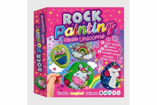 Rock Painting Neon Unicorns 9781802491920
