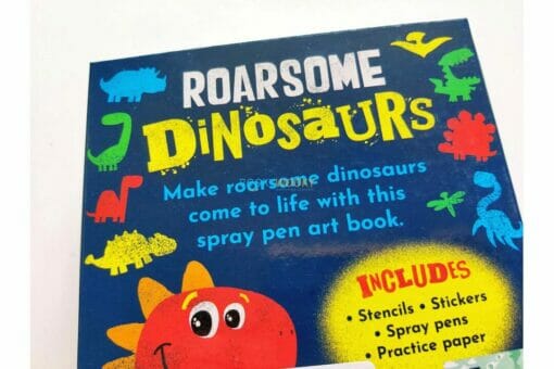 Spray Pen Art Roarsome Dinosaurs 9781789589276