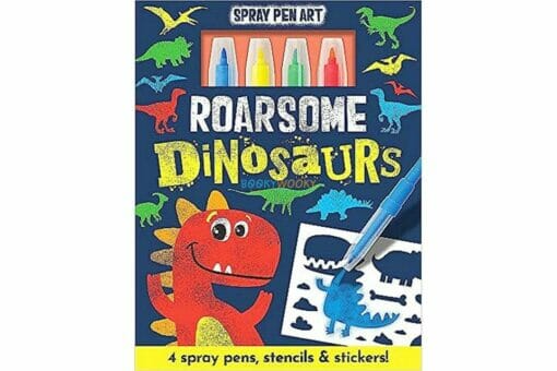 Spray Pen Art Roarsome Dinosaurs 9781789589276