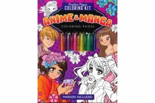 Anime Manga Coloring Kit 9781648335655