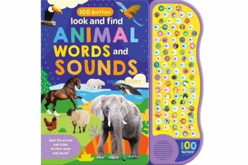 100 Button Look and Find Animal Words and Sounds 9781839239311