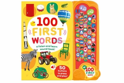 50 Button First Words A Listen and Learn Sound Book 9781839239489