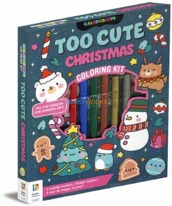 Kaleidoscope Too Cute Christmas Coloring Kit 9781488957604